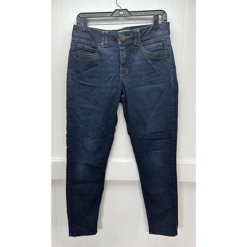 Democracy Jeans Womens 8 Ab Technology Skinny Ankle Midrise Stretch Blue Denim